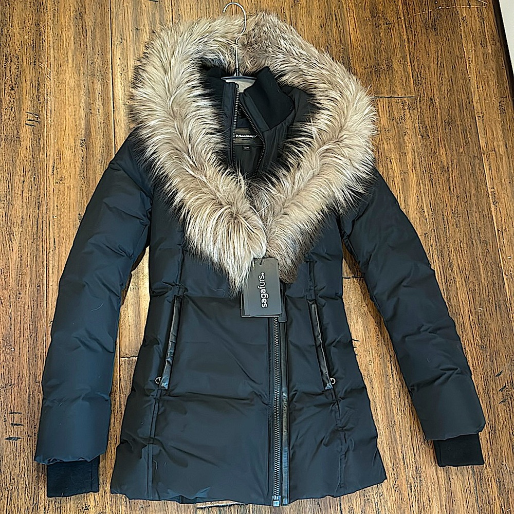 NEW BLACK ADALI MACKAGE COAT XXS